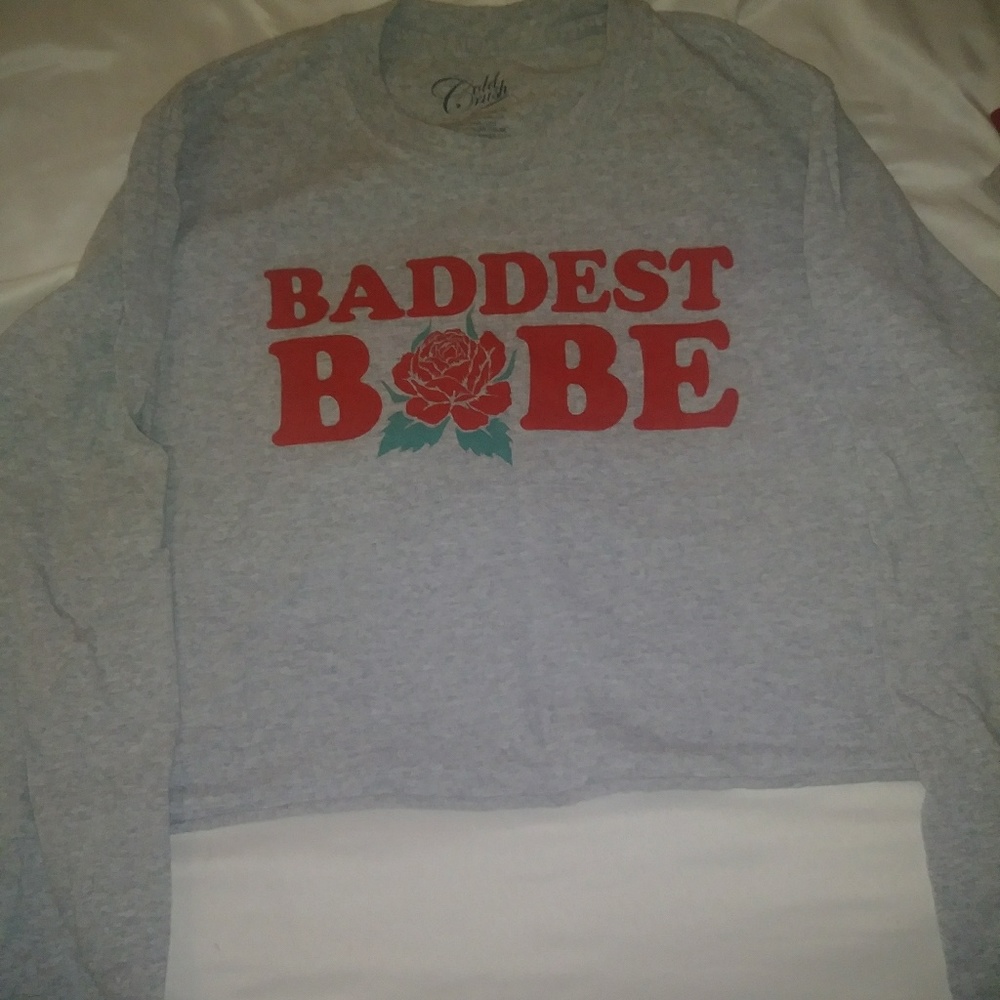 Long sleeve crop top